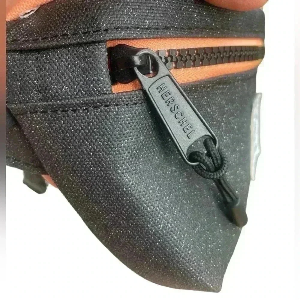 Herschel Supply Co Kids Hip Pack fanny pack black glittery and orange like new